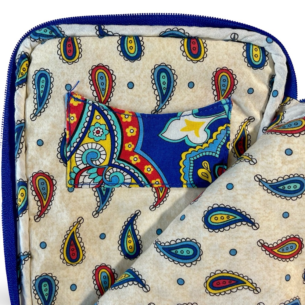 Vera Bradley Soft Quilted Cotton Marina Paisley 9 inch Tablet e-Reader Case - Picture 4 of 8